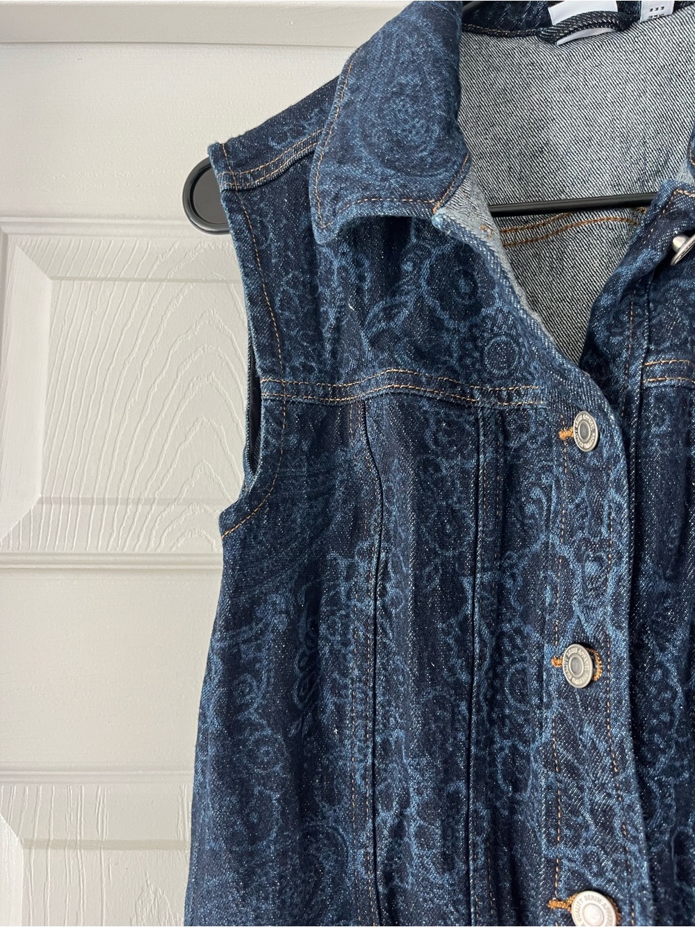 Sleeveless Denim Midi
